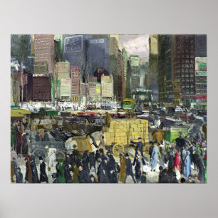 Bellows - New York, famous painting, Poster