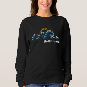 Bells Beach Australia Sufing Waves Sunset Beach Vi Sweatshirt