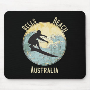 Bells Beach Australia Surfing Distressed Mouse Mat