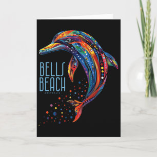 Bells Beach Australia Vintage Surfer Retro Surfing Card