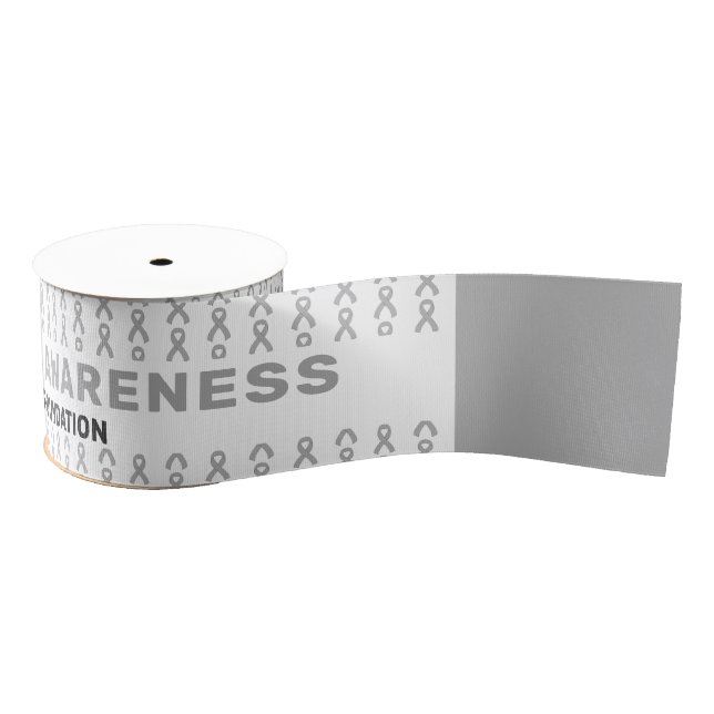 Bell's Palsy Awareness Pattern Ribbon Grosgrain Ribbon (Spool)