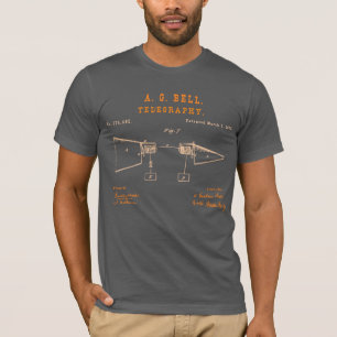 Bell's Telephone Invention Asphalt T-Shirt