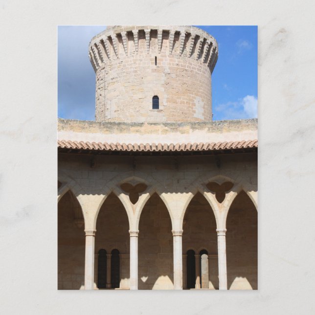 Bellver castle top postcard (Front)