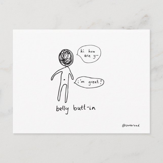 belly button postcard (Front)