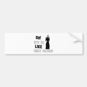 Belly dance designs bumper sticker