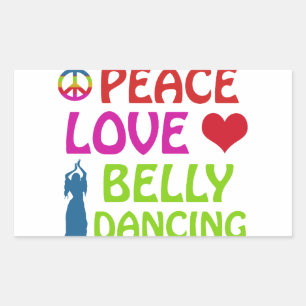 Belly Dance designs Rectangular Sticker