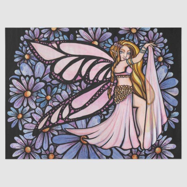 Belly Dance Fairy Art Belly Dancing Fairies        Tissue Paper (Front)