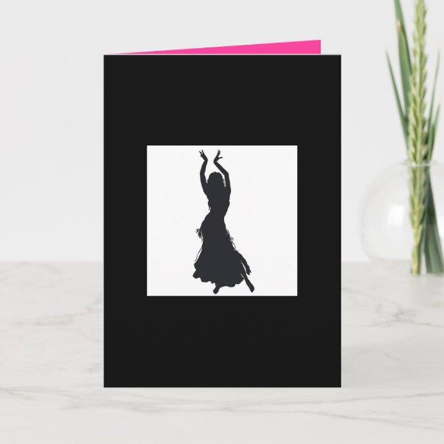 belly dance greetings card (Front)