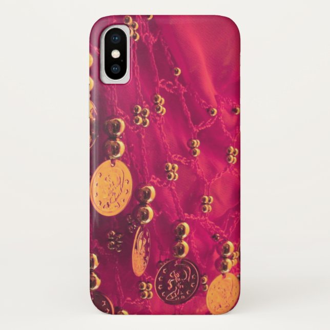 Belly dance hip scarf with coins iphone x Case-Mate iPhone case (Back)