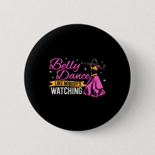 Belly Dance Professional Hip Belly Dancer Pro Bell 6 Cm Round Badge