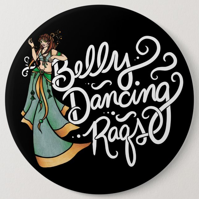 Belly Dance RAQS Fun Belly Dancing  6 Cm Round Badge (Front)
