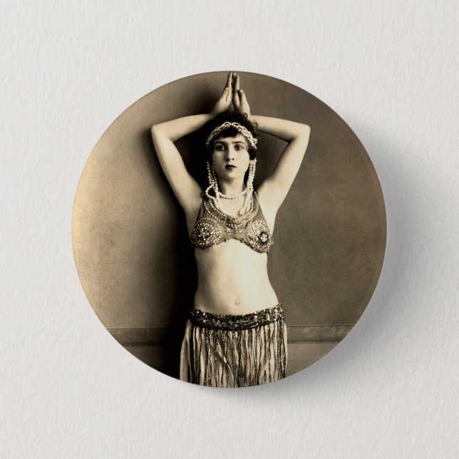 Belly Dancer 6 Cm Round Badge (Front)