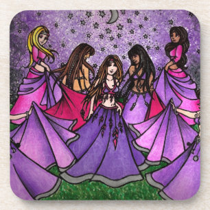 Belly Dancer Art Coaster