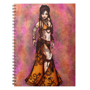 Belly Dancer Art Notebook