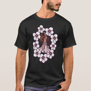 Belly Dancer Artwork Hibiscus T-Shirt