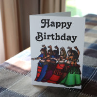 Belly Dancer Birthday Cards