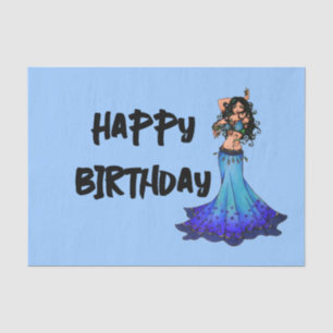 Belly Dancer Birthday Cards Tissue Paper