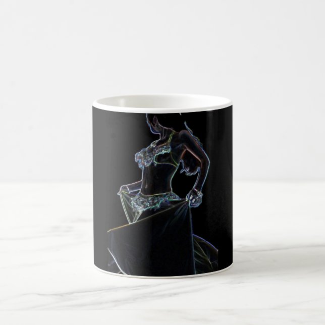 belly dancer black mug (Center)