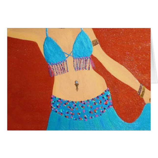 Belly Dancer Card (Front Horizontal)