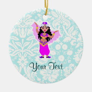 Belly Dancer; Cute Ceramic Tree Decoration