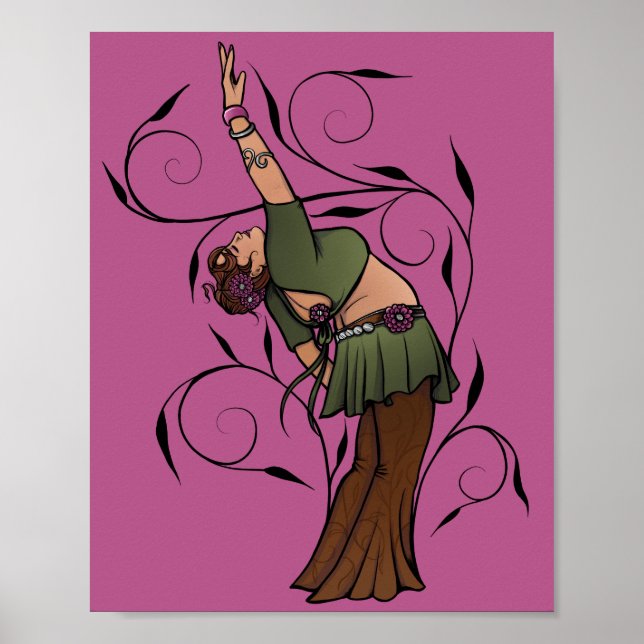 Belly Dancer Dawn Backbend Poster (Front)