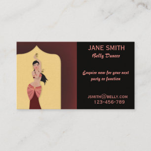 Belly Dancer entertainment Business Card