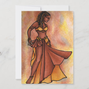 Belly Dancer Goddess  Invitation