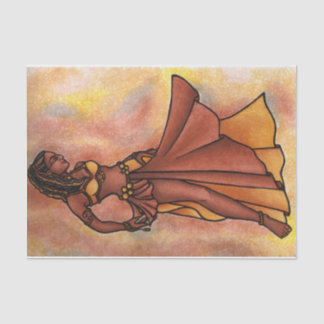 Belly Dancer Goddess Invitation Tissue Paper