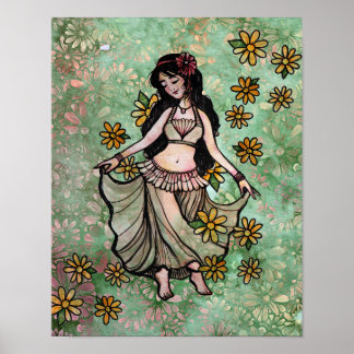 Belly Dancer Goddess Poster