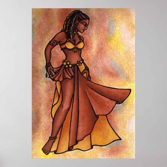 Belly Dancer Goddess Poster (Front)