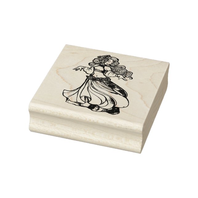 Belly Dancer Goddess Rubber Stamp (Stamp)