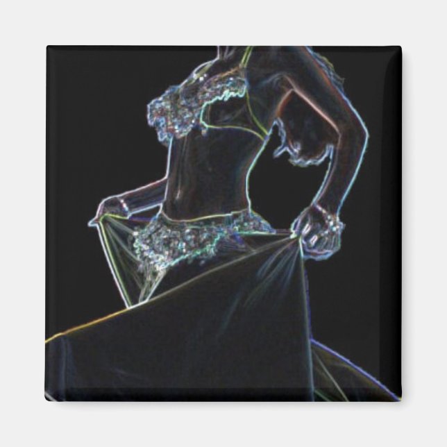 belly dancer magnet (Front)