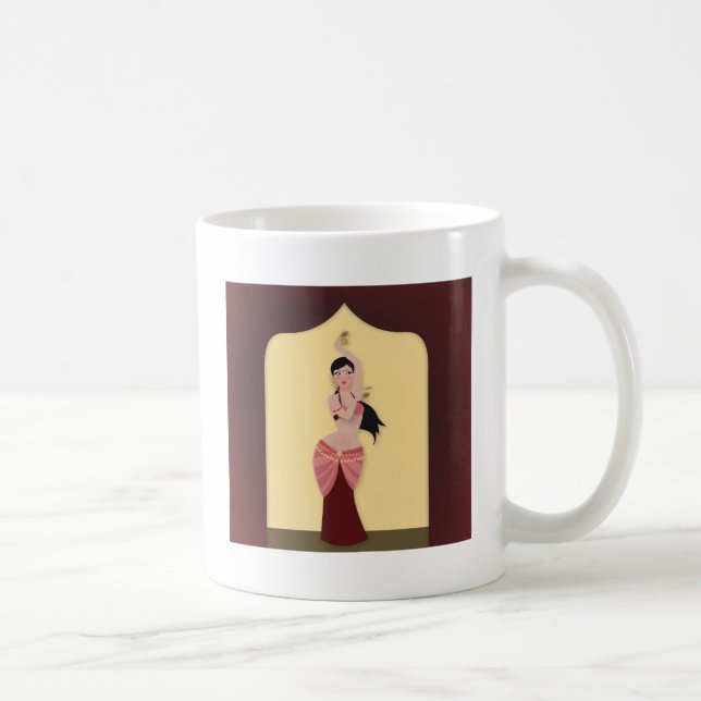 Belly Dancer Middle Eastern dancer Coffee Mug (Right)