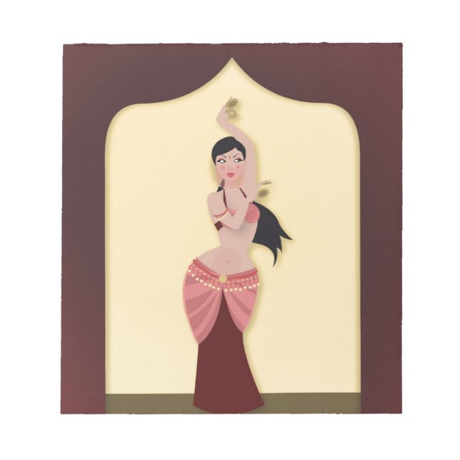 Belly Dancer Middle Eastern dancer Notepad (Front)