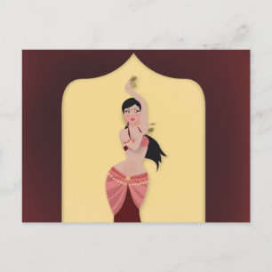 Belly Dancer Middle Eastern dancer Postcard