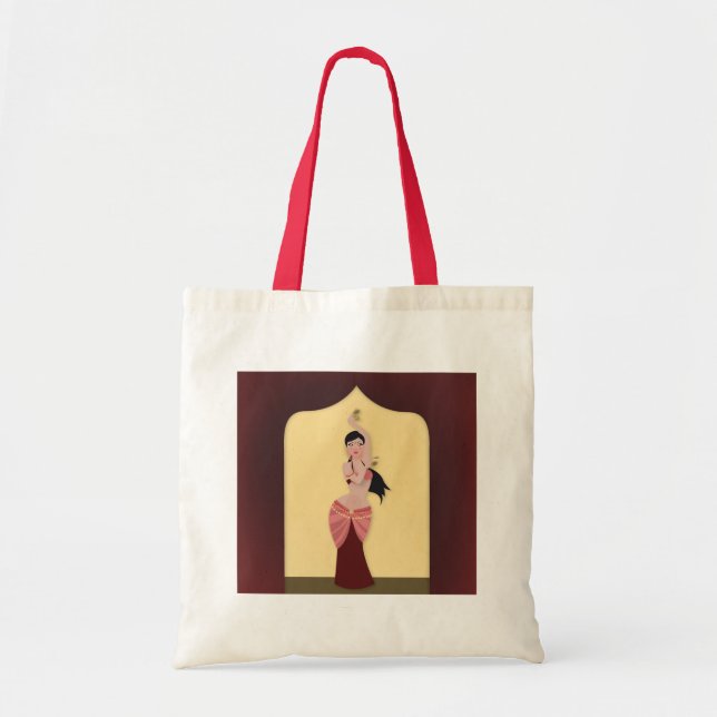 Belly Dancer Middle Eastern dancer Tote Bag (Front)