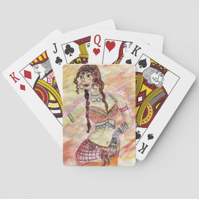 Belly Dancer Playing Cards (Back)