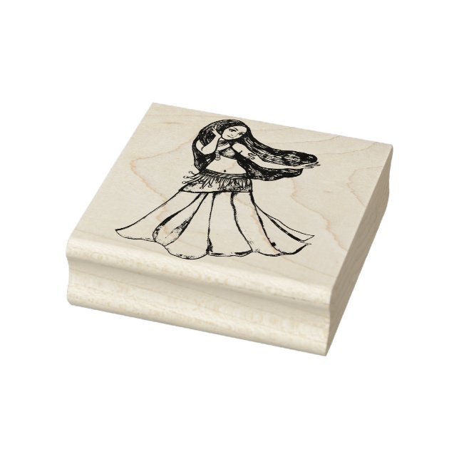 Belly Dancer                                       Rubber Stamp (Stamp)