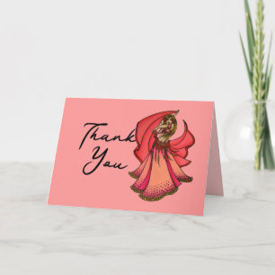 Belly Dancer Thank You Cards