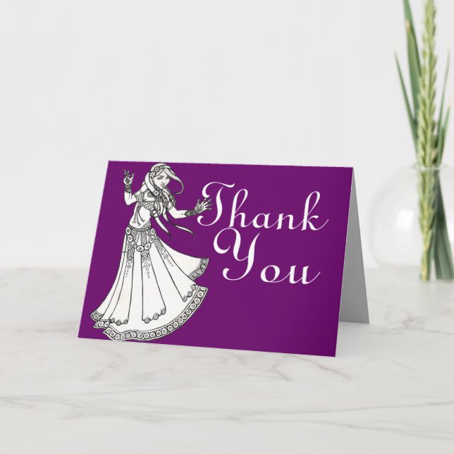 Belly Dancer Thank You Cards (Front)