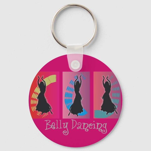 Belly Dancing Art Gifts Key Ring (Front)