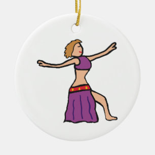 Belly Dancing Ceramic Tree Decoration