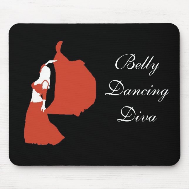 Belly Dancing Diva Mouse Mat (Front)