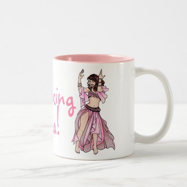 Belly Dancing Mama! Two-Tone Coffee Mug (Right)