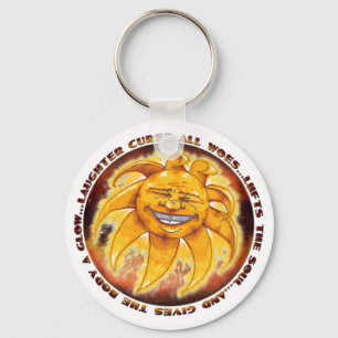 Belly Laugh Sun Key Chain