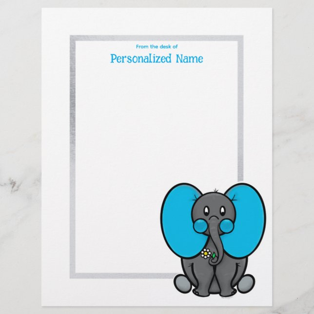 Belly Phant Grey Unlined  Custom Letterhead (Front)
