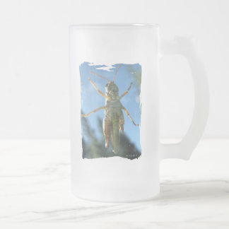 Belly Up to the Bar Frosted Glass Beer Mug