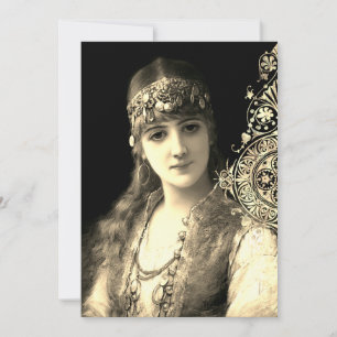 Bellydancer hafla boho gypsy wedding  invitation