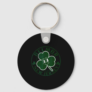 Belmar New Jersey Irish Shamrock Nj Retro Souvenir Key Ring