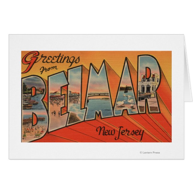 Belmar, New Jersey - Large Letter Scenes (Front Horizontal)